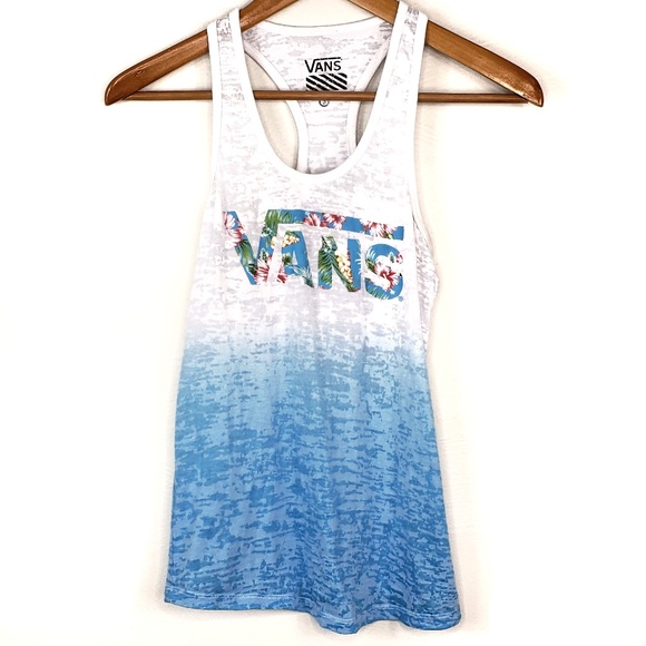 Vans Tops - Vans Floral Ombre Burnout Racerback Tank Top